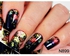 Magenta Nails 1 Sheet Of Nail Art Stickers Design As Pictures Show - N899