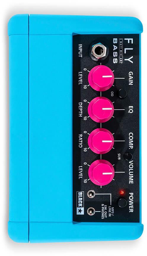Blackstar
                                Fly 3 Limited Edition Neon Blue 3 Watt Mini Bass Combo Amplifier
