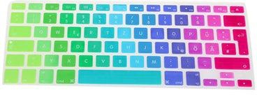 Protective Keyboard Cover For Apple MacBook Air 13-Inch/MacBook Pro 13/15/17-Inch (UK Layout) Pink/Red/Blue