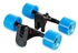 Puente 2pcs / Set Skateboard Truck With Skate Wheel Riser - Black + Blue