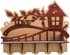 Get Wooden Key Holder, 5 Hooks, 26×23 cm with best offers | Raneen.com