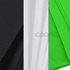 Coopic 3X3m (10 * 10Ft) White, Black, Green Non-Woven Fabric Photo Photography Backdrop Background With 3Pcs Plastic Clamps