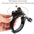 GP434 Large Size Bicycle Motorcycle Handlebar Fixing Mount For GoPro HERO7 /6 /5 /5 Session /4 Session /4 /3+ /3 /2 /1 / Fusion, Xiaoyi And Other Action Cameras(Black)