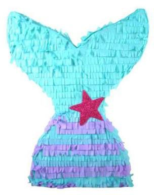 Mermaid Tail Party Pinata & Teal Party Decoration