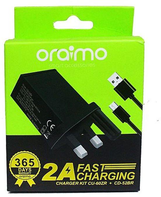 Oraimo Fast Android 2A Charger For All Smart Phones & Tablets