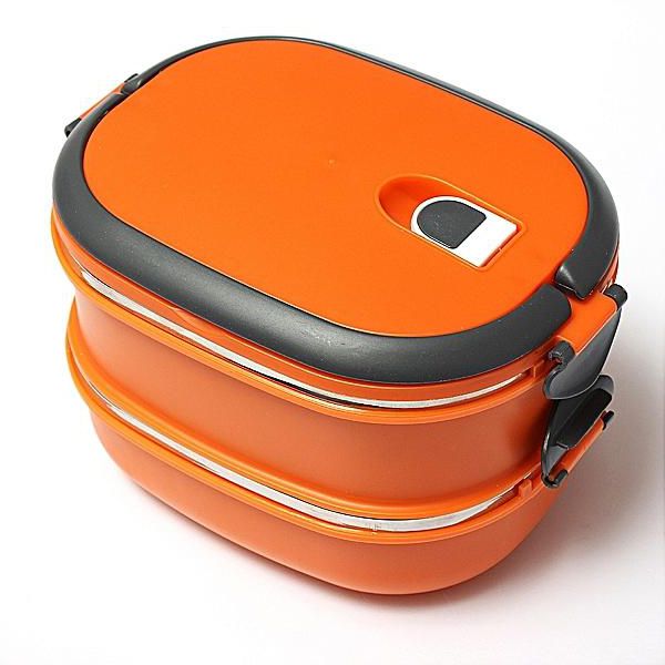 Generic 2 Layers Stainless Steel Lunch Box Picnic Storage Box Insulated ...