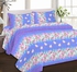 IBed Home Printed bedsheets 3Piece bedding Sets King Size, EAT-4514-purple