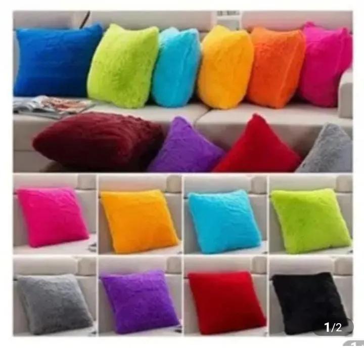 2PC Fashion Fluffy Throw Pillow CaseFluffy  18"18" size Used in sitting rooms, bedrooms or library  Makes your house look great  Brighten your house Classic design  Available in al