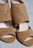 Tan 'Sevanah' Lazer Cut Sandals