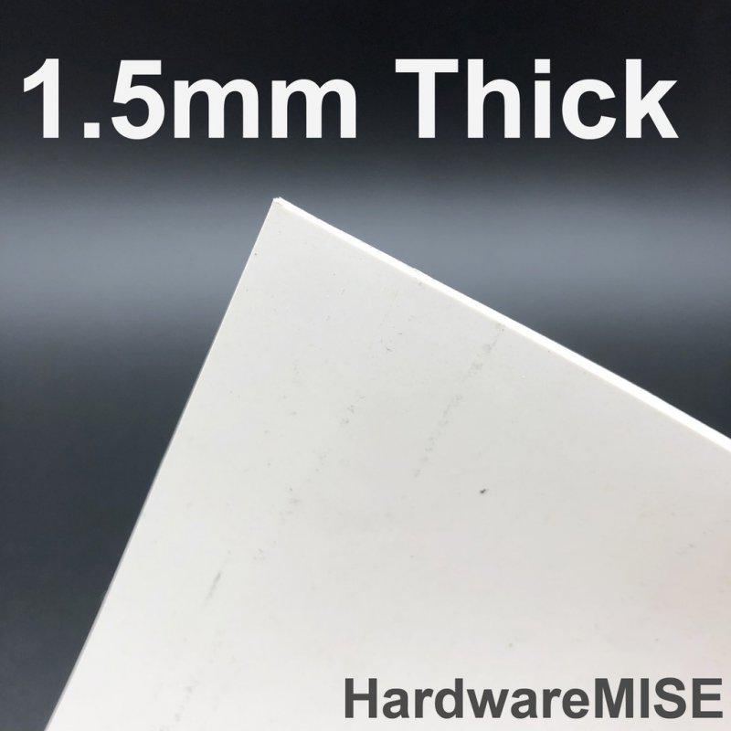Hardwaremise Neoprene Rubber Sheet 1.5mm thick hardness 60 shoreA (White)
