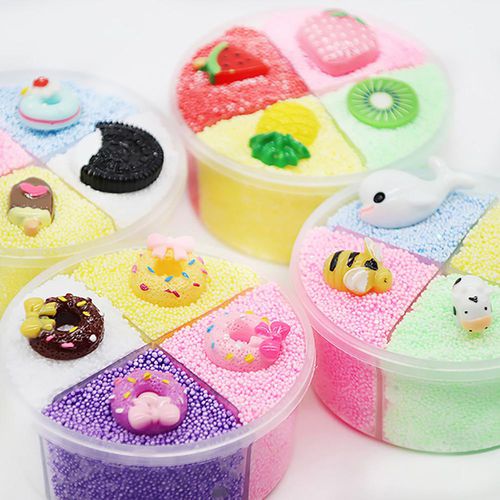 Fluffy Foam Slime Clay Toys Light Soft Cotton Charms Slime Kids Toy for  Children Scented Stress Fruit Biscuit Clays price from jollychic in Saudi  Arabia - Yaoota!