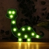 LED Dinosaur Slice Marquee Light Sign Decorative Animal Night Light Table Lamp without Batteries for Home Party Bedroom