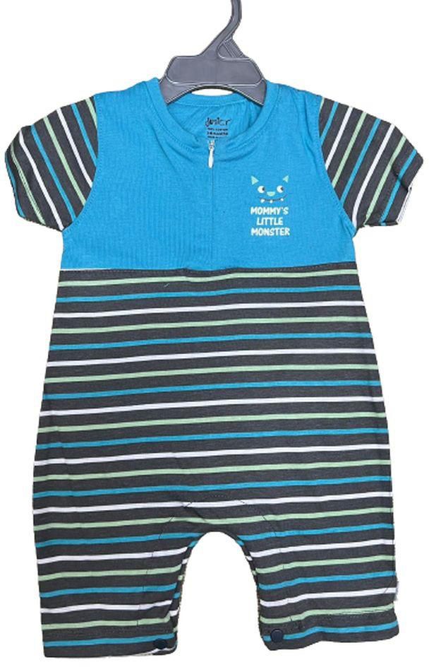 Junior Baby Boy Printed Cotton Summer Bodysuit Set