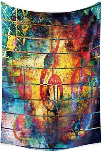 Print Wall Tapestry Hanging Multicolour 150x100centimeter