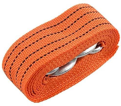 one year warranty_Tow Rope 9 Ft 3 Tonnes 2.8M Car Towed Band Truck Pulling Rope With Iron Hooksamazom1741937