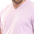 Andora Basic Standard Fit V-Neck T-Shirt - Lilac