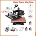 8 In 1 Combo Digital Heat Press Machine Heat Transfer Machine Sublimation Printing For T-Shirt Mug Cup