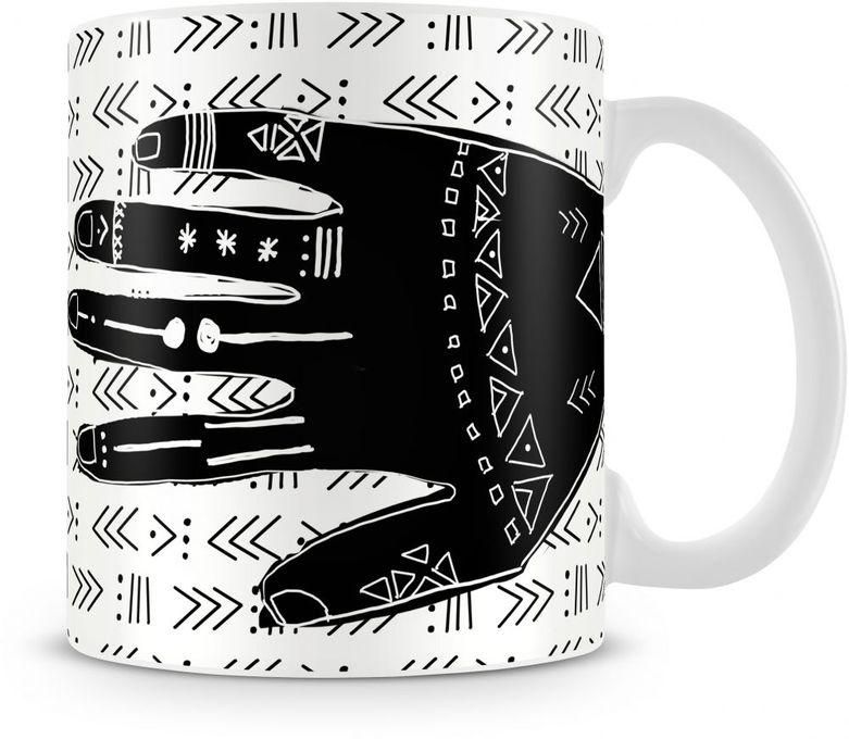 YM Sketch Ceramic Hand Mug