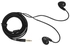 Noise Cancelling In-Ear Earphones With Microphone Black/Gold