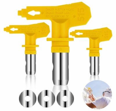 Reversible Airless Sprayer Tip 3 Pieces Paint Spray Guns and Spraying Machine Parts Nozzle Tips for Homes Buildings Decks Fences Garden Tool 515
