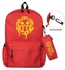 Popular Classic Comic 2pcs/Set Backpack 3D Print School Student Bookbag Travel Laptop Daypack Shoulder Bag Pencil Case
