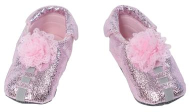 Shupeas Lace Flower Glitter Baby Shoes Pink