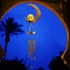 اجراس رياح على شكل قمر للتعليق في الهواء الطلق، كرة زجاجية تعمل بالطاقة الشمسية، مصباح LED مقاوم للماء للتعاطف مع الرياح، هدية تذكارية فريدة من نوعها للحديقة والفناء والحديقة والعيد