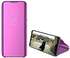 Clear View Mirror Stand Cover for Samsung Galaxy Note 10 Lite - Purple