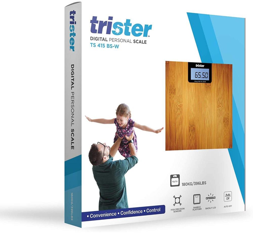 Trister - Wooden Bathroom Scale :Ts-415Ps-W- Babystore.ae