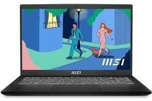 MSI Modern 15 B7M Business (2023) Laptop - AMD Ryzen 5-7530U / 15.6inch FHD / 512GB SSD / 8GB RAM / Shared AMD Radeon Graphics / Windows 11 Home / English &amp; Arabic Keyboard / Classic Black / Middle East Version
