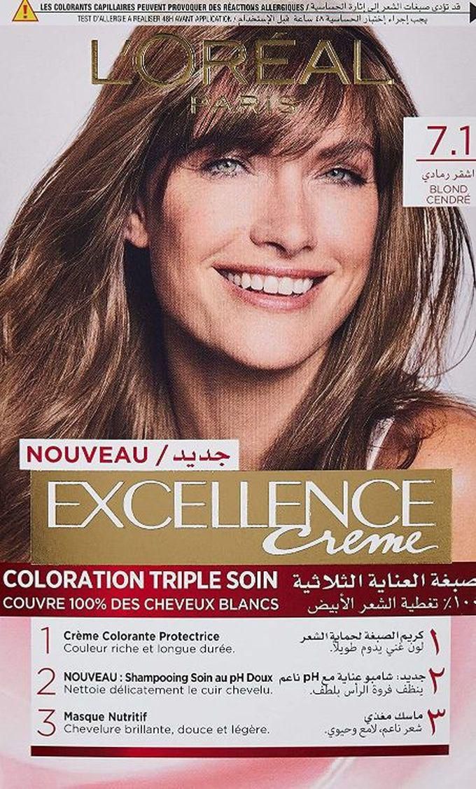 L'Oreal Paris Excellence Crème Hair Color - 7.1 Ash Blonde