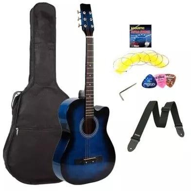 Acoustic Box Guitar - Royal Blue