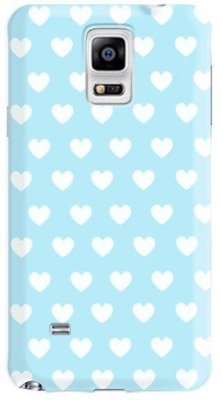 Stylizedd  Samsung Galaxy Note 4 Premium Slim Snap case cover Gloss Finish - Baby Blue Hearts  N4-S-195