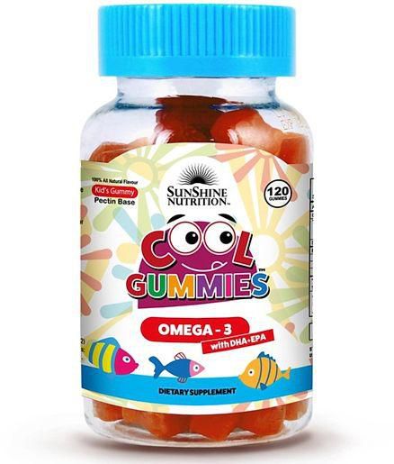 Sunshine Nutrition Cool Gummies Omega 3 With DHA+EPA - 120 Gummies