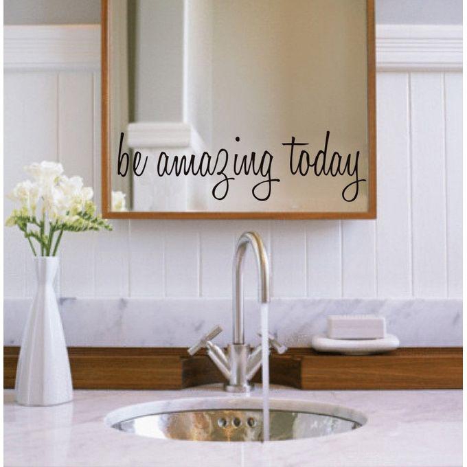 Generic Be Amazing Today Wall Sticker Decal Mural DIY Home Decor