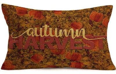 Cotton Cushion Cover linen Autumn Harvest Painting 12x20inch