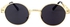 نظارات شمس طراز شبابي قديم باطار مستدير معدني للجنسين للحماية من الاشعة فوق البنفسجية، متعدد