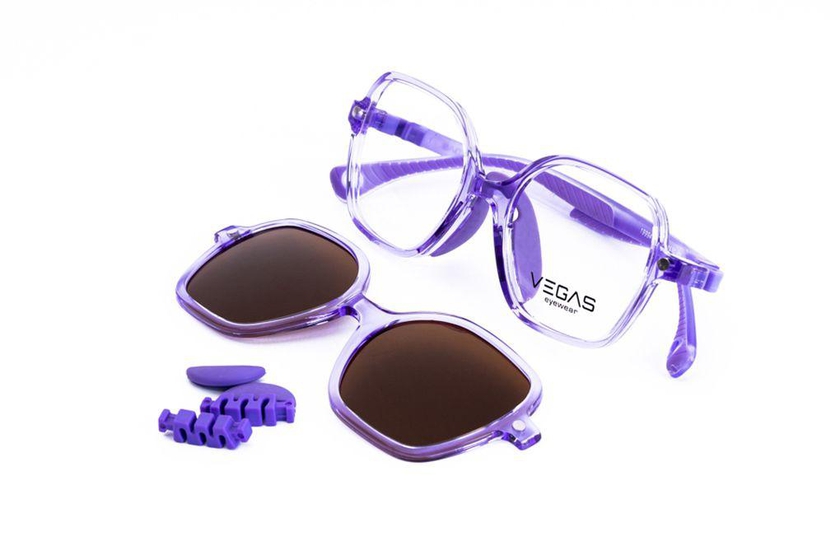 Vegas نظارة متعددة الغيارات اطفال - 19994 - بنفسجي