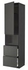 METOD / MAXIMERA Hi cab f micro w door/2 drawers, black/Voxtorp dark grey, 60x60x240 cm - IKEA