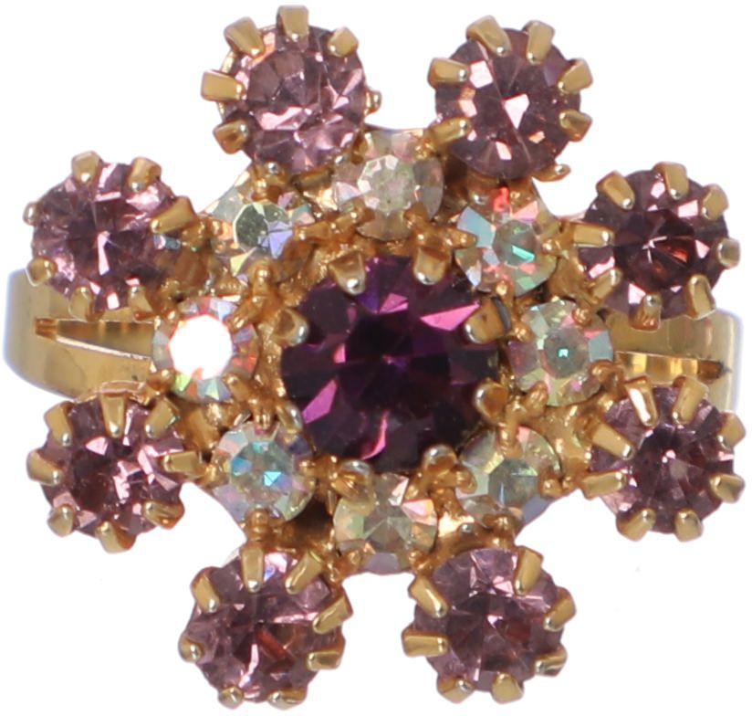 Crystal Asfour Fashion Ring For Women - Purple