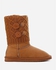 Shoe Room Knitted Half Boots - Camel