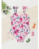 SHEIN Baby Floral Print Bow Shoulder One Piece Swimsuit