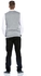 Basicxx V Neck Sleeveless Solid Sweater for Men Large Grey