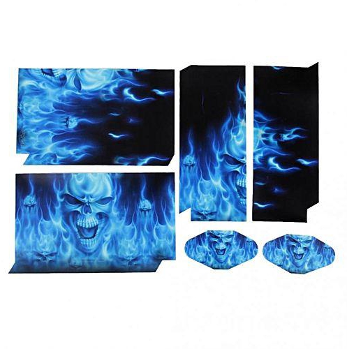 Magideal Skull Pattern Skin Sticker Wrap Cover Decal For Sony PS4 Playstation