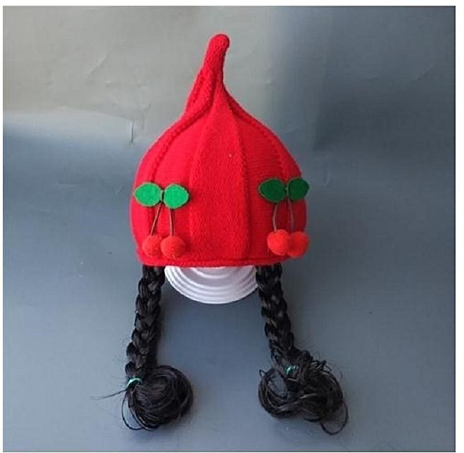 Fashion 1AssortmentChild the hat false hair hat little girl baby the hat  autumn winter 1-2-4 years old infant the knitting wool hat is 3-6-12 months  price from jumia in Kenya - Yaoota!