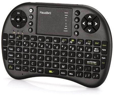 2.4GHz Mini Wireless Keyboard with Touchpad Mouse Combo Black