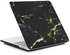 Protective Plastic Hard Shell Case Cover For MacBook New Air 13 Inch with Retina Display and Touch ID Model A2337 M1 A2179/A1932 Release 2018/2019/2020 Black Gold Marble