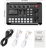 EqiEch Live Sound Card, Audio Mixer Podcast, Voice Changer for Sound Effects Board for Microphone Karaoke Tiktok YouTube Streaming Recording