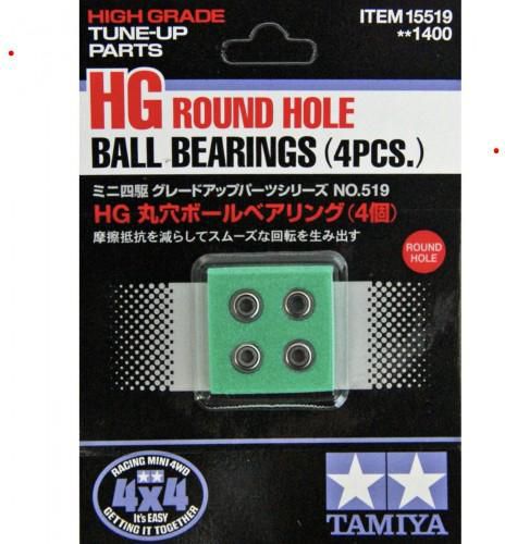ORI Tamiya MINI 4WD 15519 HG Round Hole Ball Bearings - 4pcs
