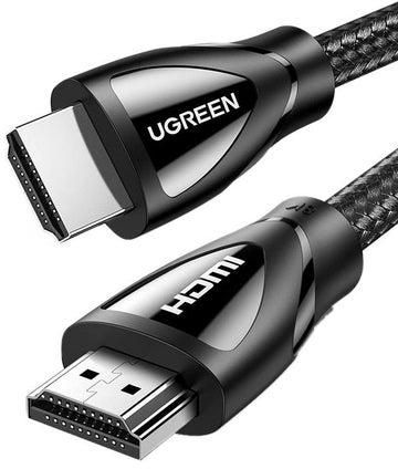 HDMI Cable 8K 1M Ultra HD High Speed 48Gbps 2.1 Cord 8K@60Hz Support Dynamic HDR, Dolby Compatible For MacBook Pro 2021,PS5/4, Samsung TV Nylon Braided black